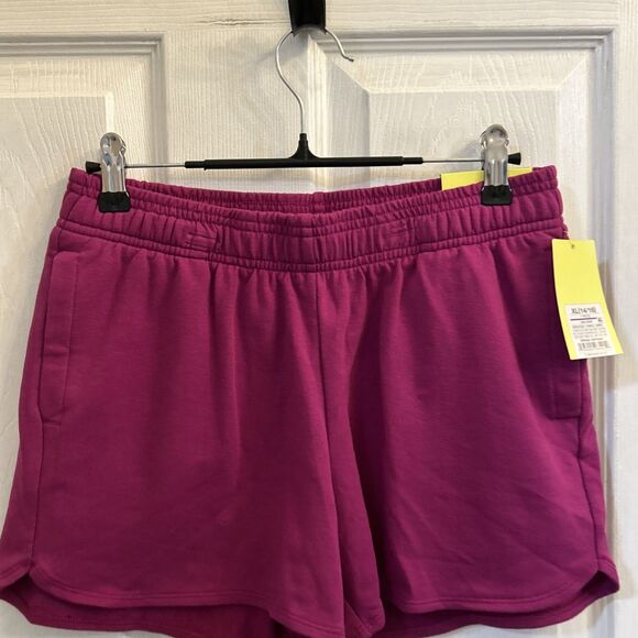 Set of 2 NWT All in Motion Girls Shorts XL 14/16 Purple Drawstring Lightweight - Picture 8 of 16